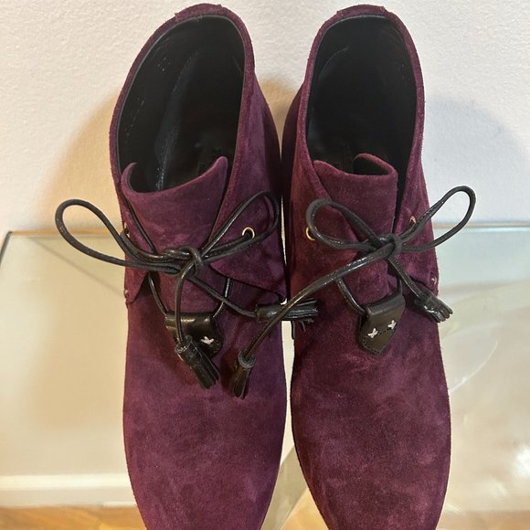 Rag & Bone Lovell Suede Leather Lace Up Ankle Boot Size 37 - Picture 4 of 5